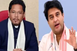 मेघालय के CM संगमा ने की सिंधिया से मुलाकात, राज्य में हेलीपोर्ट-हवाई अड्डा बनाने का दिया प्रस्ताव 