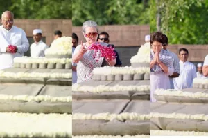 राजीव गांधी की पुण्यतिथि पर कांग्रेस नेताओं ने दी श्रद्धांजलि 