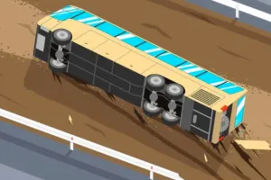 काशीपुर: सड़क क्रास कर रही महिला को बचाने के प्रयास में स्कूल बस पलटी , एक की मौत 4 गंभीर घायल