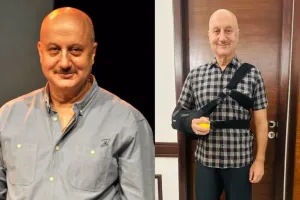 अनुपम खेर फिल्म की शूटिंग के दौरान घायल, हुआ हेयरलाइन फ्रैक्चर