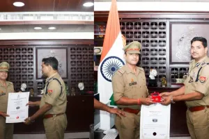 बहराइच: उत्कृष्ट सेवा के लिए प्रमेश पाठक को डीजीपी से मिला रजत पदक, जिले के लोगों में हर्ष