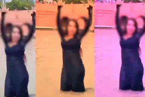 अयोध्या: राम की पैड़ी में युवती ने स्नान करते हुए बनाई रील, Video इंटरनेट पर हुआ Viral