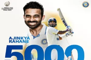 WTC Final 2023 : अजिंक्य रहाणे ने हासिल की खास उपलब्धि, टेस्ट क्रिकेट में पूरे किए 5000 रन...बने 13वें भारतीय खिलाड़ी 