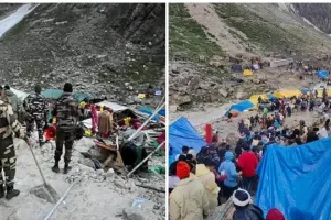 जम्मू से 2,000 से अधिक तीर्थयात्रियों का नया जत्था अमरनाथ गुफा मंदिर के लिए रवाना 