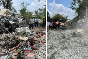 फिर हुआ महाराष्ट्र में हादसा, कंटेनर का ब्रेक फेल होने से नौ लोगों की मौत, 25 घायल