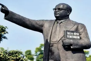 भदोही: शरारती तत्वों ने अम्बेडकर प्रतिमा की क्षतिग्रस्त