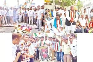 राहुल पर केटीआर की टिप्पणी: हैदराबाद में कांग्रेस कार्यकर्ताओं ने किया प्रदर्शन, CM और KTR के जलाए पुतले 