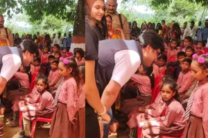 हरदोई: कम्प्यूटर के की-बोर्ड पर थिरकेंगी नन्ही उंगलियां, गोद लिए प्राथमिक विद्यालय में पहुंचे मंत्री नितिन अग्रवाल