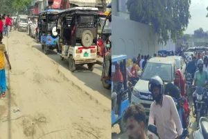 अयोध्या: सीवर लाइन डालने के बाद भी खुले छोड़ दिए गड्ढे, रोज लगता है घंटो जाम