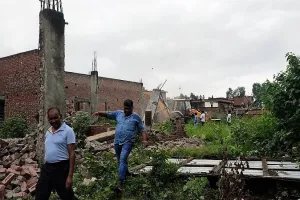 मुरादाबाद: एमडीए की टीम ने भैंसिया में अवैध निर्माण किया ध्वस्त 