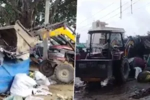 नूंह हिंसा में हरियाणा पुलिस का बड़ा एक्शन, रोहिंग्याओं के अवैध झुग्गियों पर चला बुलडोजर