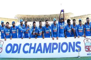 IND vs WI : भारत ने जीती वनडे सीरीज, आखिरी मैच में वेस्टइंडीज को 200 रन से हराया