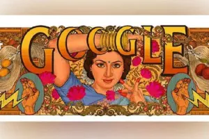 Google ने डूडल बनाकर श्रीदेवी को 60वीं जयंती पर दी श्रद्धांजलि 