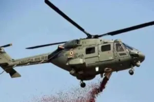 स्टेच्यू ऑफ यूनिटी पर हेलीकॉप्टर से पुष्प वर्षा कर दी श्रद्धांजलि