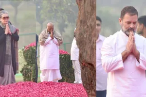 सोनिया, खड़गे और राहुल ने इंदिरा गांधी की पुण्यतिथि पर उन्हें की श्रद्धांजलि अर्पित