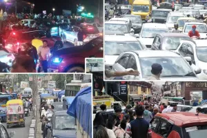 हल्द्वानी: बॉटल नेक चोक, टुकटुक के पीछे पूरा ट्रैफिक