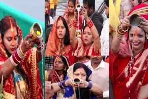 लखनऊ: उगते सूर्य को अर्घ्य देकर संपन्न हुआ छठ महापर्व, 36 घंटे बाद व्रती महिलाओं ने खोला व्रत