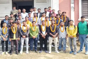 लखनऊ विश्वविद्यालय में एनएसयूआई छात्र संगठन ने नवनियुक्त पदाधिकारियों का किया स्वागत