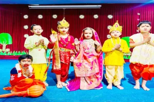 नन्हीं भव्या बनी सीता तो अर्जुन ने राम के अभिनय से छोड़ी छाप, नवल्स अकादमी में हुआ लघु रामलीला का मंचन 