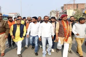 बहराइच: करणी सेना के अध्यक्ष की हत्या के विरोध में  क्षत्रिय समाज ने किया प्रदर्शन, नायब तहसीलदार को सौंपा ज्ञापन