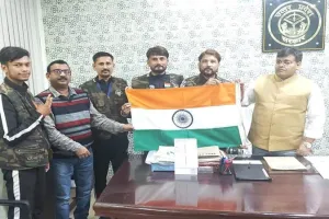 प्रतापगढ़: 4.39 लाख किमी चलकर बेल्हा पहुंचे चार पदयात्री, आमजन को कर रहें जागरूक