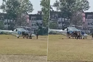 रुद्रपुर: आखिर क्यों करनी पड़ी पुलिस कर्मियों को CM के Helicopter के साथ धक्‍का परेड...