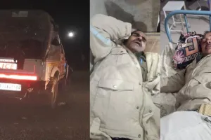 प्रयागराज: हाईकोर्ट के जस्टिस के एस्कॉर्ट की जिप्सी हुई दुर्घटनाग्रस्त, पुलिसकर्मी हुए घायल 