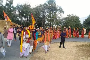 भीमताल: शिव महापुराण कथा ज्ञान यज्ञ का आयोजन, भव्य कलश यात्रा निकाली