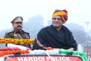 गणतंत्र दिवस परेड में उत्साह से लबरेज दिखे मंत्री नितिन अग्रवाल, फहराया तिरंगा 