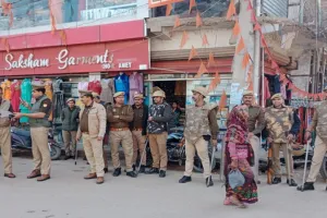 अमेठी: जुमे की नमाज को लेकर मस्जिदों के बाहर और मुस्लिम बहुल इलाकों में पुलिस रही अलर्ट