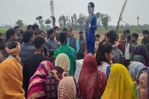 प्रतापगढ़: अराजक तत्वों ने क्षतिग्रस्त की बाबा साहब की मूर्ति