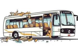 प्रयागराज: छावनी परिषद के गेट में भिड़ी रोडवेज बस, तीन यात्री घायल