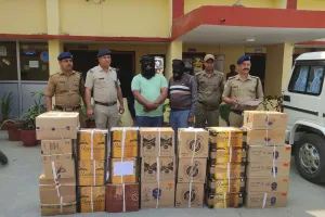 काशीपुर: पिकअप में हो रही थी अंग्रेजी शराब की तस्करी