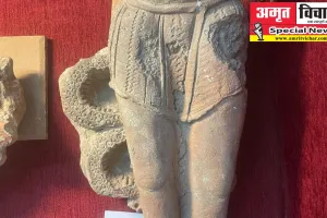 बरेली: अद्भुत नजारा...शेषनाग पर विश्राम की मुद्रा में नजर आ रहे भगवान विष्णु!