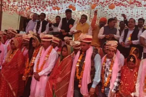 Kasganj News: सामूहिक विवाह कार्यक्रम का आयोजन, दांपत्य सूत्र बंधन में बंधे 68 नवयुगल