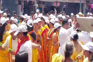 बहराइच: मस्तीका अभिषेक के साथ शुरू हुआ रथ यात्रा, जगह-जगह हुआ स्वागत