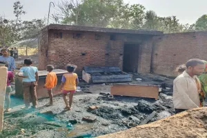 बहराइच: आग का तांडव जारी, दो मवेशियों की जलकर मौत, बालक गंभीर रूप से झुलसा 