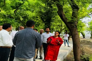 कमिश्नर रोशन जैकब ने नक्षत्र वाटिका का किया निरीक्षण अधिकारियों को दिए निर्देश 