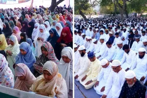 Kanpur: ईद पर कड़ी सुरक्षा के बीच पढ़ी गई नमाज; ड्रोन से रखी गई नजर, लोगों ने गले मिलकर एक-दूसरे को दी पर्व की बधाई