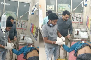 बहराइच: ग्रामीण के हाथ में दगा गोला, गंभीर रूप से घायल