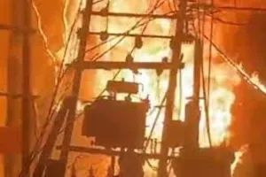 अल्मोड़ा: चौघानपाटा में 500 केवीए के ट्रांसफार्मर में लगी आग, मचा हड़कंप 