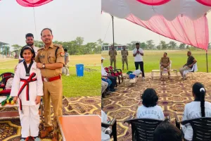 श्रावस्ती: ताइक्वांडो बेल्ट प्रमोशन टेस्ट में उत्तीर्ण खिलाड़ियों को एसपी ने किया सम्मानित
