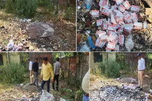 बिजनौर : सीएचसी परिसर में जलाईं लाखों रुपये की दवाएं