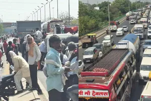 प्रयागराज: भीषण गर्मी में जाम, बेहाल रहे श्रद्धालु