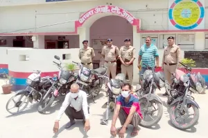 काशीपुर: बाइक चोर गिरोह के दो सदस्यों को पुलिस ने किया गिरफ्तार