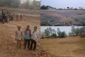 प्रयागराज: जेसीबी और ट्रैक्टर से कराया जा रहा कार्य, गरीबों का छीन रहे निवाला