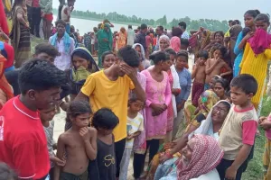 लखीमपुर खीरी: बाढ़ के पानी में डूबे युवक का दूसरे दिन बरामद हुआ शव, परिवार में मचा कोहराम