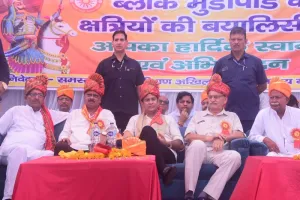 मुरादाबाद : सम्मेलन में पूर्व विधायक संगीत सोम बोले- संगठित नहीं हुए तो विलुप्त हो जाएगा क्षत्रिय समाज 