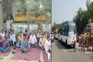 बदायूं: ऑटो रिक्शा का संचालन चौराहों से नहीं हुआ बंद, बसें सरेंडर करने पहुंची यूनियन