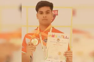 संभल : चन्दौसी के एलिस ने एशियन आर्म रेसलिंग कप चैंपियनशिप में जीता गोल्ड